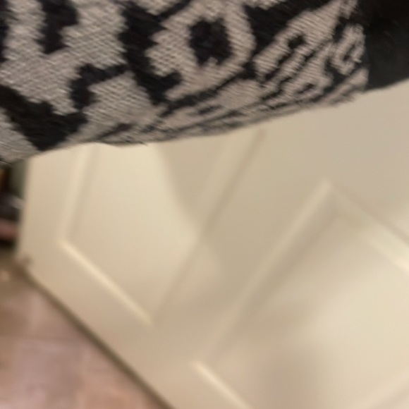 Style & company size small, longer medium weight ,black, white, leopard sweater - Picture 6 of 8